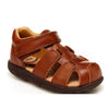 STRIDE RITE TODDLER BOY ARCHIE BROWN LEATHER SANDALS