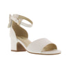 MICHAEL KORS GIRLS DRESS SHOES WHITE HEEL GEMINI CELESTA