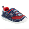 STRIDE RITE PRE WALK NAVY/RED ADRIAN