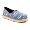 TOM NAVY BATIK STRIPE SLIP ON