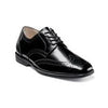 FLORSHEIM BOYS DRESS SHOE BLACK REVEAL WING LACE